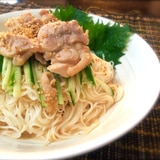 ゴマ鶏ぶっかけ素麺。